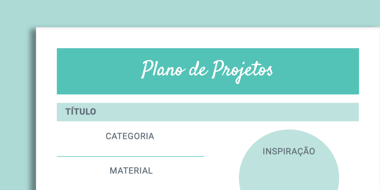PLANO DE PROJETOS