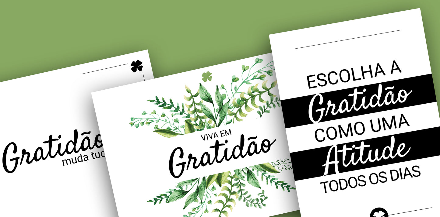 GRATIDÃO: FRASES PARA QUADROS