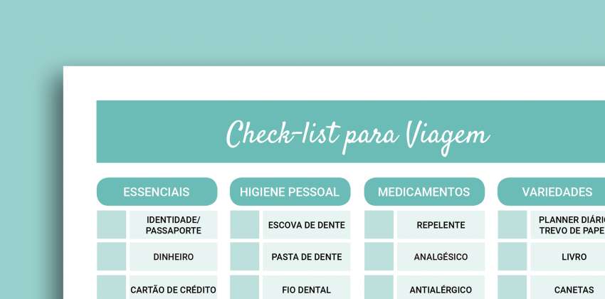 CHECK-LIST PARA VIAGEM