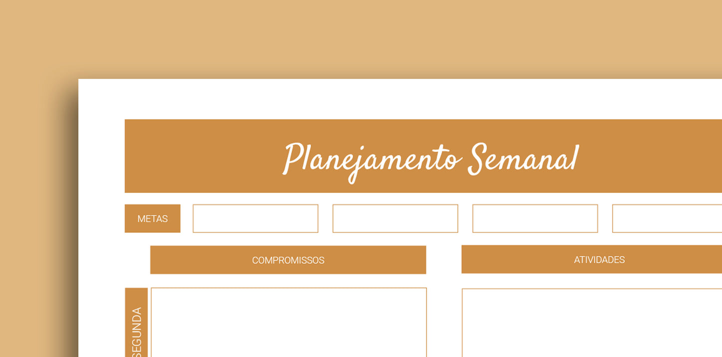 PLANEJAMENTO SEMANAL